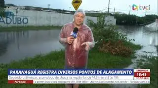 PARANAGUÁ REGISTRA DIVERSOS PONTOS DE ALAGAMENTO