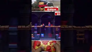 I beat W5-6+ BLINDFOLDED! #shorts  #mariovsdonkeykong