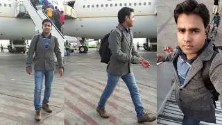 Chaudhary Charan Singh International airport Saudi Airlines for landing video2017 by hello apk trics