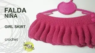 Tutorial Falda Niña Fácil Crochet o Ganchillo (todas las tallas)