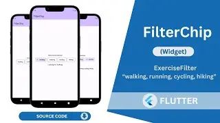 Flutter - FilterChip Widget Tutorial | How to use FilterChip widget in flutter