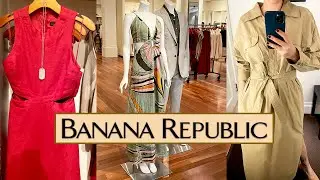 ❤️🦁 BANANA REPUBLIC SUMMER'23 COLLECTION NEW & SALE TRY ON HAUL
