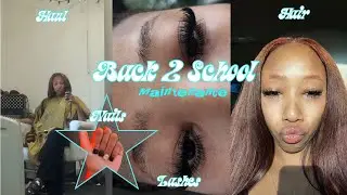Back 2 School Maintenance 📚✏️ | Hair appointment, Lash appointment, and back to school haul