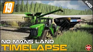 Brand New John Deere 9RX US & Grain Cart J&M 1432X ⭐ FS19 No Man's Land Timelapse