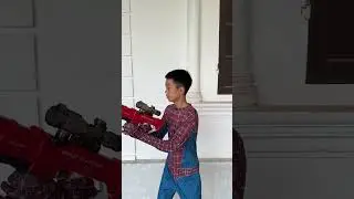 BC   Sangbee bắn s&uacute;ng nerf   Good Nerf Gun #shorts #spiderman #funny #marvel #memes #avengers