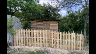 CERCA 100% REALIZADA CON MADERA DE PALETS TARIMAS
