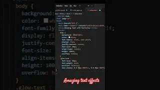 ✨ Create a Stunning Glow Text Effect with CSS in Minutes!