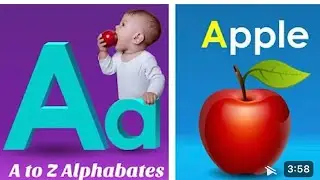ABC song , alphabet song for kids , nursery rhymes,a for Apple b for ball, new alphabet song