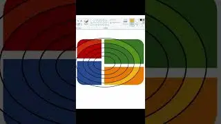 Windows 1+7 Fusion Logo in MS Paint 😱😱 #shorts #windows