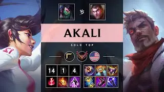 Akali Top vs Jayce - NA Grandmaster Patch 25.14