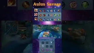 Aulus Savage + Best Build, Emblem, & Battle Spells &para; Mobile Legends &para; #Shorts &para; Dragon Firce