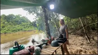 🌋ACAMPAMENTO E 🎣PESCARIA SÓ O SILENCIO DA MATA O CANTO DOS BICHOS E UM ÓTIMO FRITO 