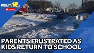 Parents frustrated by icy conditions near schools