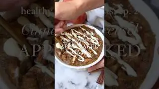 Cinnamon Streusel Apple Baked Oats #applerecipe #oats #fallrecipes