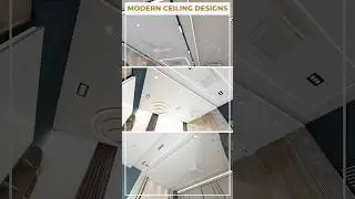 Modern ceiling design that elevates the entire space ✨Clean lines, smart lighting & a luxury feel.