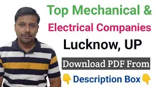 Top Companies of Lucknow for Mechanical & Electrical Engineers I Mechanical Jobs I Electrical Jobs