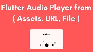Flutter Audio Player from ( As﻿sets, URL, File )