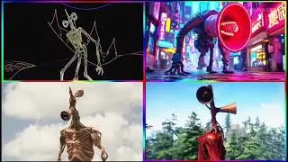 ℹ️ Siren Head Neon Colors - Coffin Dance Song Cover 4K