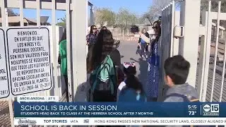 Phoenix school reopens months after flooding due to burst pipe
