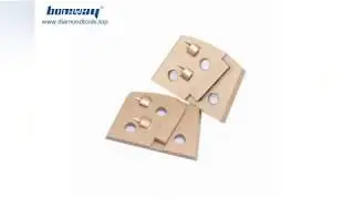 Two Quarter PCD Thread Holes Quick Lock Lavina Diamond Concrete Grinding Pads For Epoxy Removal