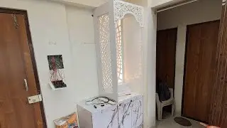Mandir and tv unit  #interiordesign 