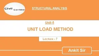 Unit Load Method || Slope & Deflection || Beams & Frames || Lecture- 7 || Live Class