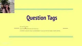 Question Tags | How to use Question tags (explained briefly)