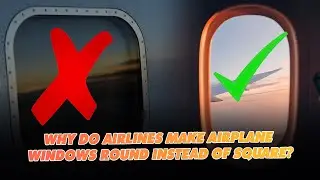 Why Do Airlines Make Airplane Windows Round Instead of Square?