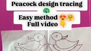 How to trace aari work design🤔?  நீங்களும் ஈசியாக trace பண்ணலாம் 😍🤗🦚#aari #aaribusiness #fashion 
