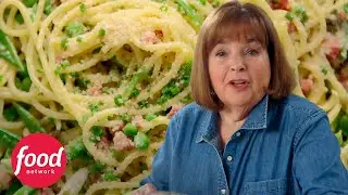 Espagueti carbonara verde primavera | Cocinando con Ina Garten | Food Network Latinoamérica