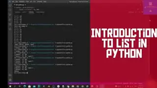 Basics of Python part-3 || List in Python
