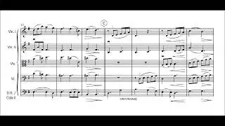 The Seasons. L'&eacute;te. Barcarolle A. Glazunov for easy string orchestra