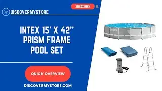 INTEX 15' x 42'' Prism Frame Pool Set