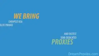 DreamProxies - Cheapest USA Elite Private Proxies: Buy Now With 50% Discount!