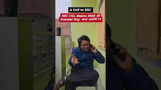 A Call to SSC for CGL Mains 2025 Answer Key & Cutoff vs Aspirants #shorts #ssccgl2025 #sarkarinaukri