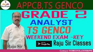 GRADE 2 ANALYST (APPCB) || TS GENCO ||WEEKEND EXAM||APPSC JL