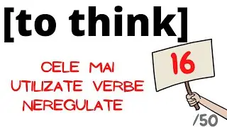 VERBE NEREGULATE ENGLEZA Verbul 16: TO THINK 🧠cele mai folosite #cursenglezagratuit