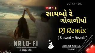 સાયબો રે ગોવાળીયો / saybo/ dj remix /lofi song / mr bole darling @MrLOFISONG-1204 #lofimusic 