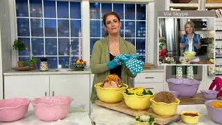 Temp-tations All a Flutter 3-Piece Nesting Bowls with Lids on QVC