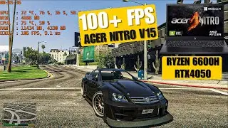 GTA V Ultra Settings on Acer Nitro V 15 | RTX 4050 Performance Test (100+ FPS)