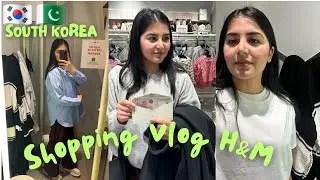 H&M shopping Vlog || South Korea|| Busan ||#shopping #clothes
