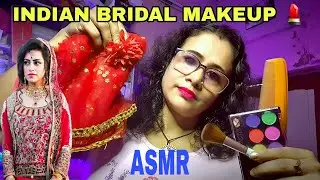 Asmr💄DOING YOUR INDIAN BRIDAL MAKEUP fast |Dearly ASMR |roleplay asmr |personal attentionasmr 💖