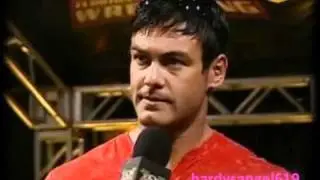 Leo Kruger gets challenged by Justin Gabriel
