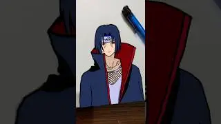 Drawing itachi uchiha with sharingan || Naruto drawing #animedrawing  #naruto #itachi #madara #anime