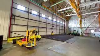 The Montair Building: A Massive Airplane Hangar with Private Runway Access.