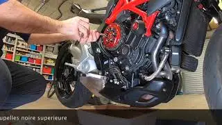 Montage carter transparent MV Agusta 800 Brutale 2017