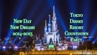【4K】 TDL New Day New Dreams 2014-2015 countdown fireworks 2014-2015 New Day New Dreams