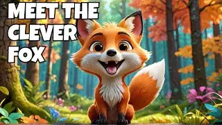 Meet the Clever Fox! 🦊 Fun Animal Song for Kids! | Learn & Sing Along! 🎶| Nursery Rhymes