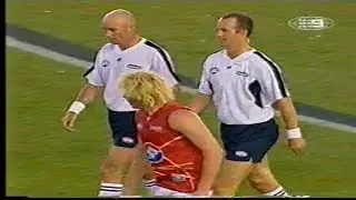 2004 Wizard Cup | Adam Cooney talks smack to umpire in his first Pre Season game | Western Bulldogs