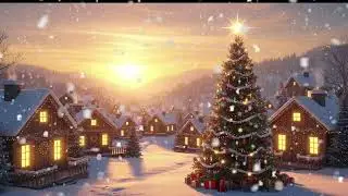 Beautiful Relaxing Christmas Music 2026 🎄 Cozy Snowy Village Christmas Tree Ambience